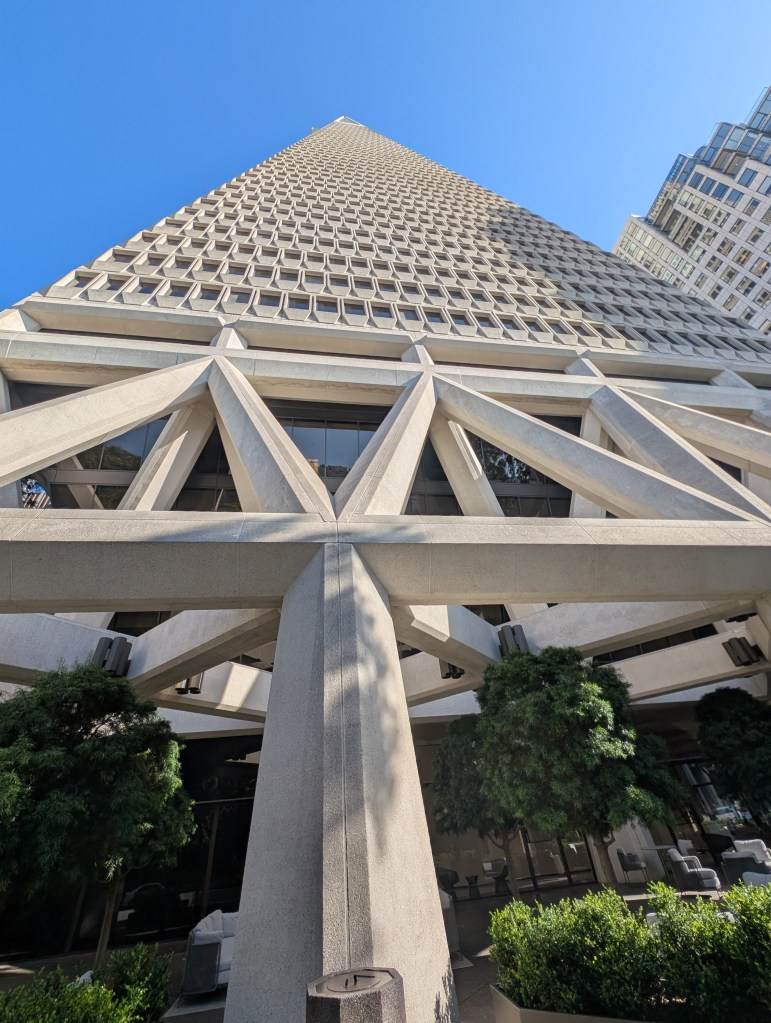 San Francisco - looking up the Pyramid